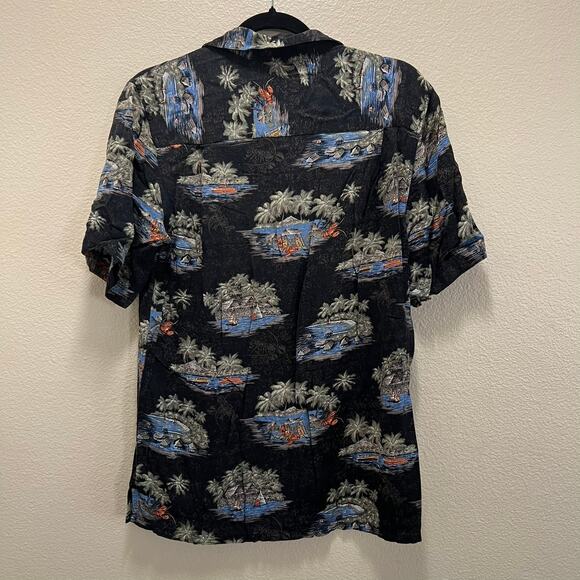 Batik Bay Vintage Hawaiian Dad Shirt Tourist Short Sleeve Collared Shirt Sz S - Picture 3 of 5
